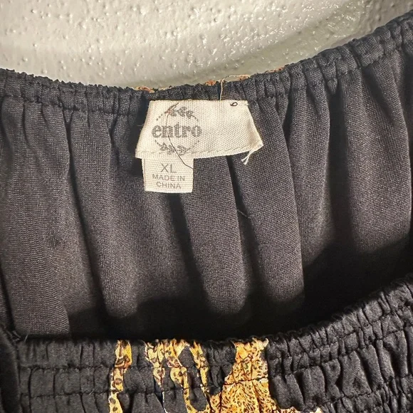 Entro Black Dress with Gold leopards - Picture 5 of 5